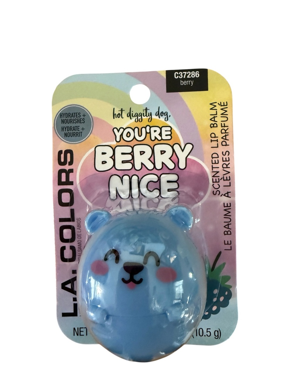 L.A. Colors Blue Bear Scented Lip Balm - Berry